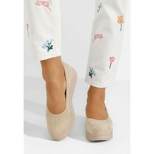 Pantofi cu platformă Cantoria V2 bej imagine