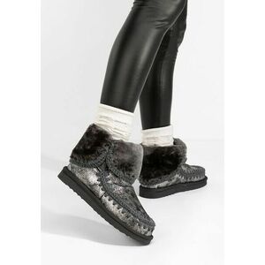 Cizme mocc Georgette argintii imagine