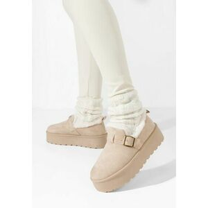 Saboti dama cu platforma Sheree bej imagine