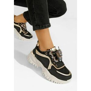 Sneakers cu platformă Seema negri imagine