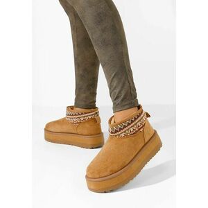 Ghete cu platformă Keshia camel imagine