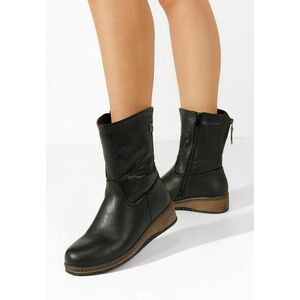 Cizme scurte dama Zaffira V2 negre imagine