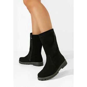 Cizme scurte dama Wazina negre imagine