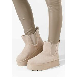 Cizme tip ugg Kaiza kaki imagine