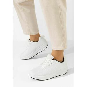 Sneakers dama Ivary albi imagine