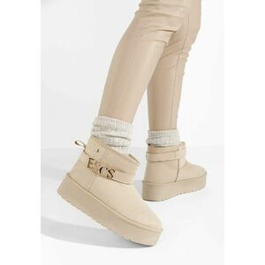 Ghete cu platformă Esacsa bej imagine