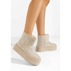 Cizme cu platformă Tadina bej imagine