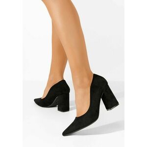 Pantofi cu toc gros Nashia V2 negri imagine