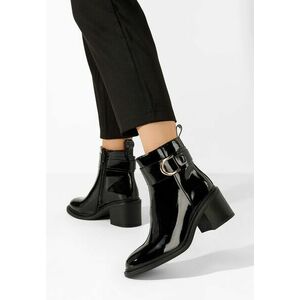 Botine dama cu toc Driana V2 negre imagine