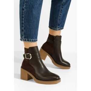 Ghete cu toc Hasina maro imagine