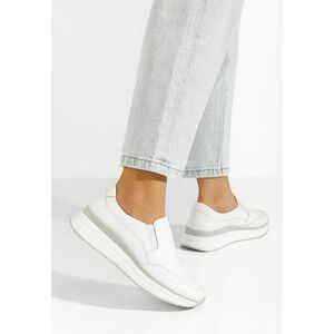 Pantofi casual damă Esmai albi imagine
