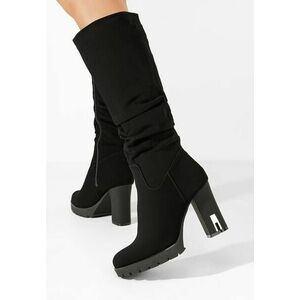 Cizme cu toc gros Selene negre imagine