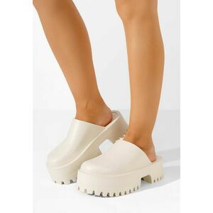 Saboti dama cu platforma Ziora bej imagine