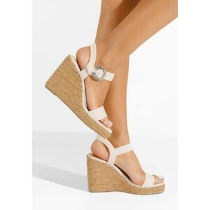 Sandale tip espadrile Anetta bej imagine