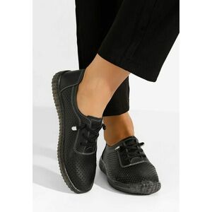 Pantofi casual dama Ziona negri imagine
