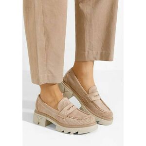 Mocasini cu talpa groasa Lerina V2 kaki imagine
