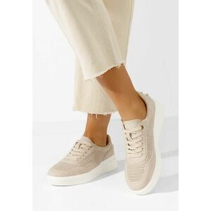 Sneakers dama Hessa bej imagine