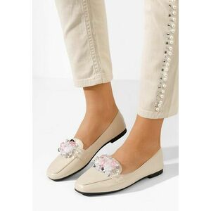 Mocasini dama Milagros bej imagine