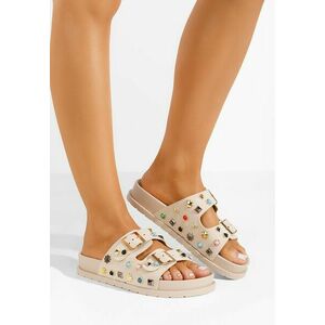 Papuci dama Volucia bej imagine