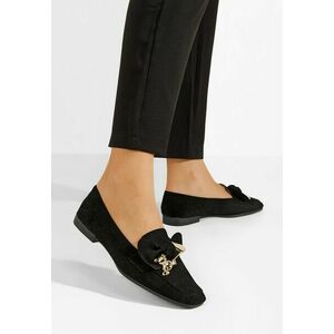 Mocasini dama Vitena negri imagine