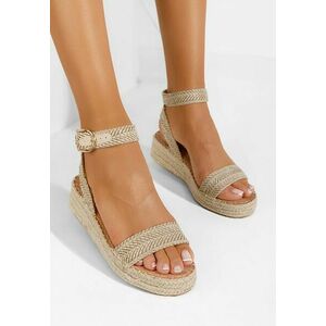 Sandale tip espadrile Veldia bej imagine