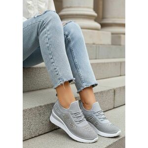 Sneakers dama cu platforma Keeley gri imagine
