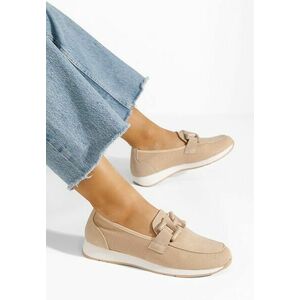 Pantofi casual damă Clericia bej imagine