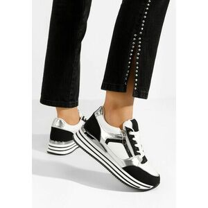 Sneakers cu platformă Nellia negri imagine