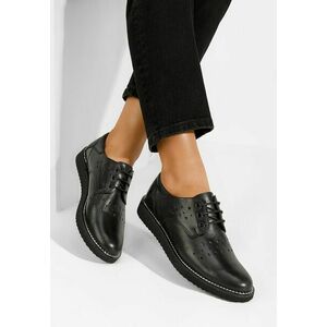 Pantofi casual dama piele Avery negri imagine