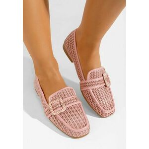 Mocasini dama Virginia roz imagine