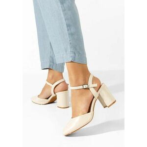 Pantofi slingback Asmita bej imagine