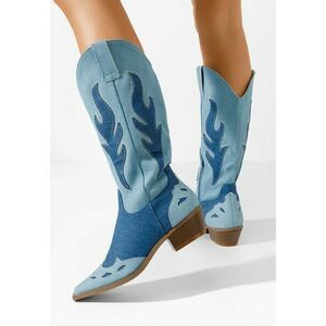Cizme cowboy dama Celesta denim imagine