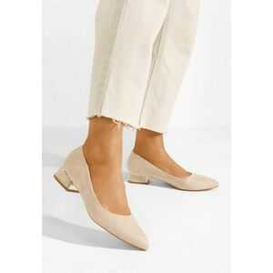 Pantofi cu toc mic Lexie bej imagine