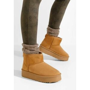 Cizme cu platformă Savieda V3 camel imagine