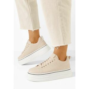 Sneakers cu platformă Asalia bej imagine