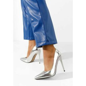 Pantofi stiletto Zahara argintii imagine