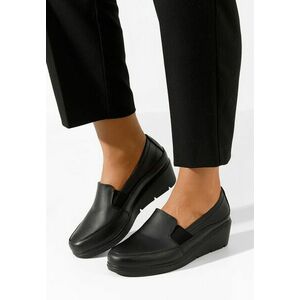 Pantofi casual cu platforma Sabra negri imagine