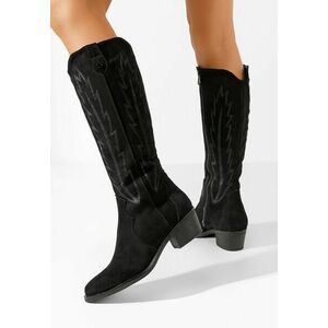 Cizme western dama Wisteria negre imagine