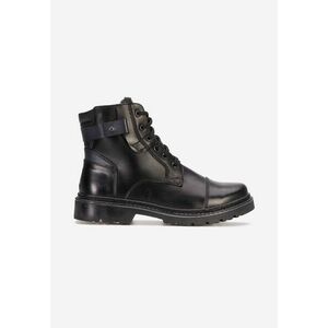 Ghete barbati piele Artik negri imagine