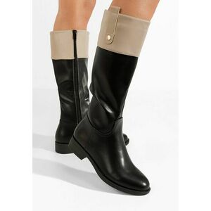 Cizme dama fara toc Zerieva V2 negre imagine