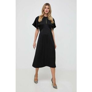 MICHAEL Michael Kors rochie culoarea negru, midi, evazată imagine