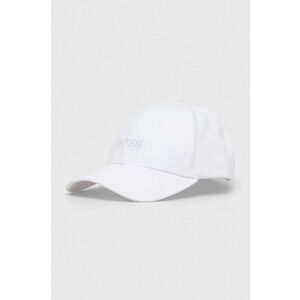 BOSS șapcă de baseball din bumbac culoarea alb, cu imprimeu, 50495121 imagine