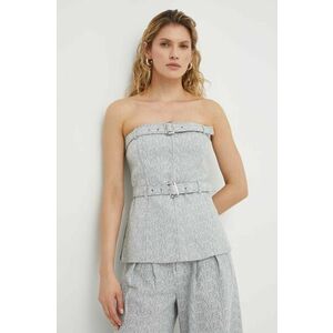 Gestuz bluză femei, culoarea gri, melanj 10908647 imagine