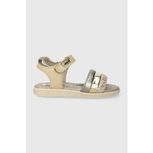 Garvalin sandale din piele pentru copii culoarea bej imagine