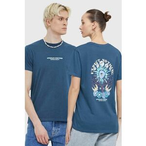 Kaotiko tricou din bumbac culoarea albastru marin, cu imprimeu imagine