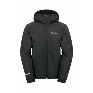 Jack Wolfskin geaca de ploaie copii FLAZE culoarea negru imagine