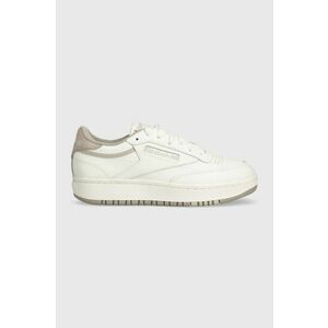 Reebok Classic sneakers din piele CLUB C culoarea bej imagine