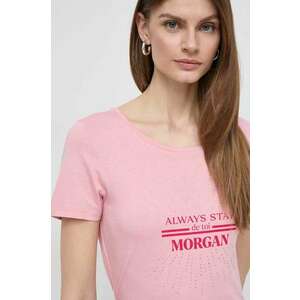 Morgan tricou femei, culoarea roz imagine