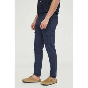 Les Deux pantaloni barbati, culoarea albastru marin, mulata imagine