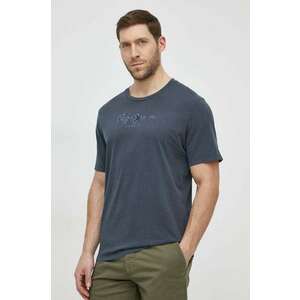 Pepe Jeans tricou din bumbac barbati, culoarea gri, cu imprimeu imagine